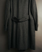 -SPECIAL- "GUCCI" 00's-10's Luxurious beaver fur-collar wool overcoat