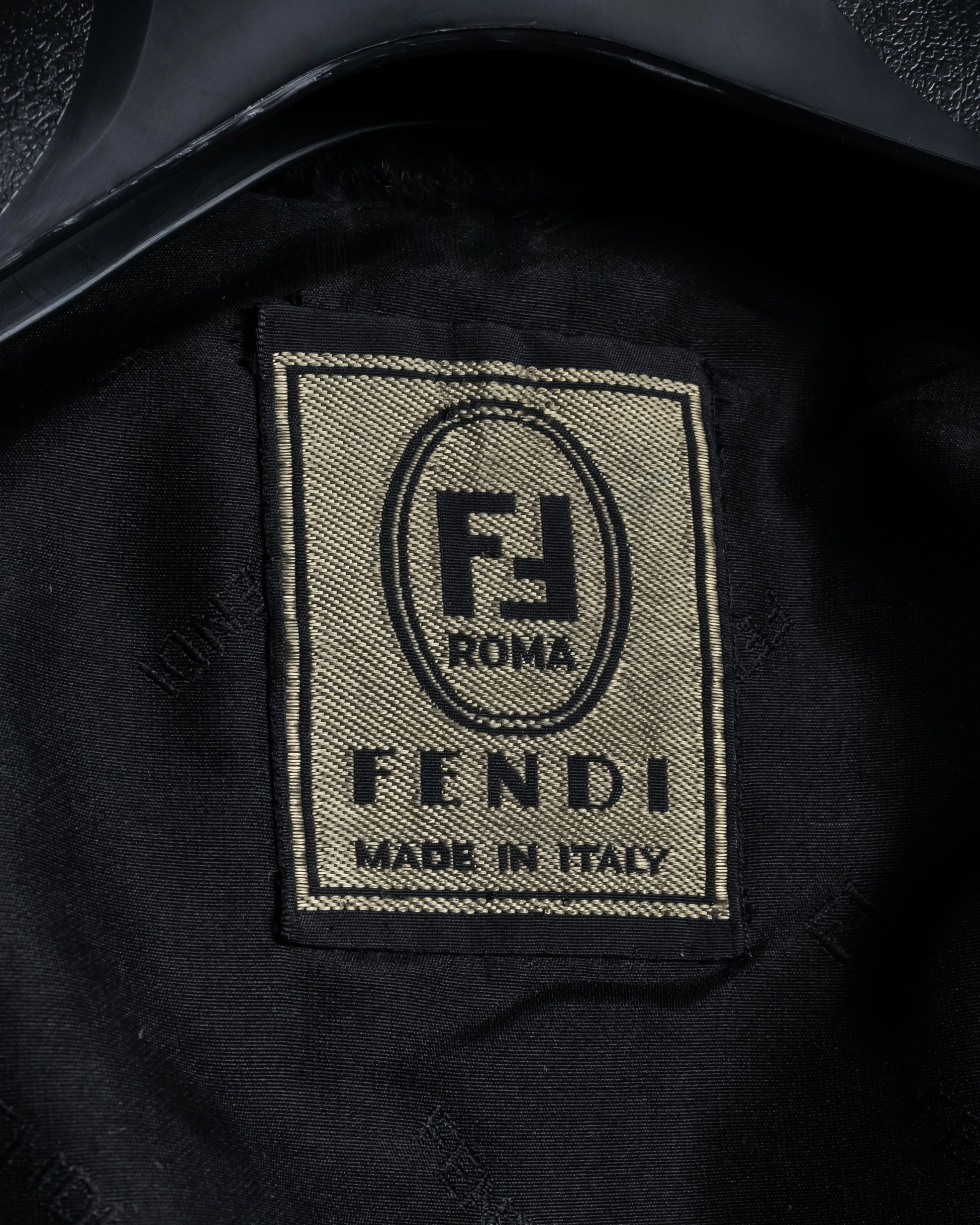 -SPECIAL- "FENDI" 90s Karl Lagerfeld-era lattice fur cape