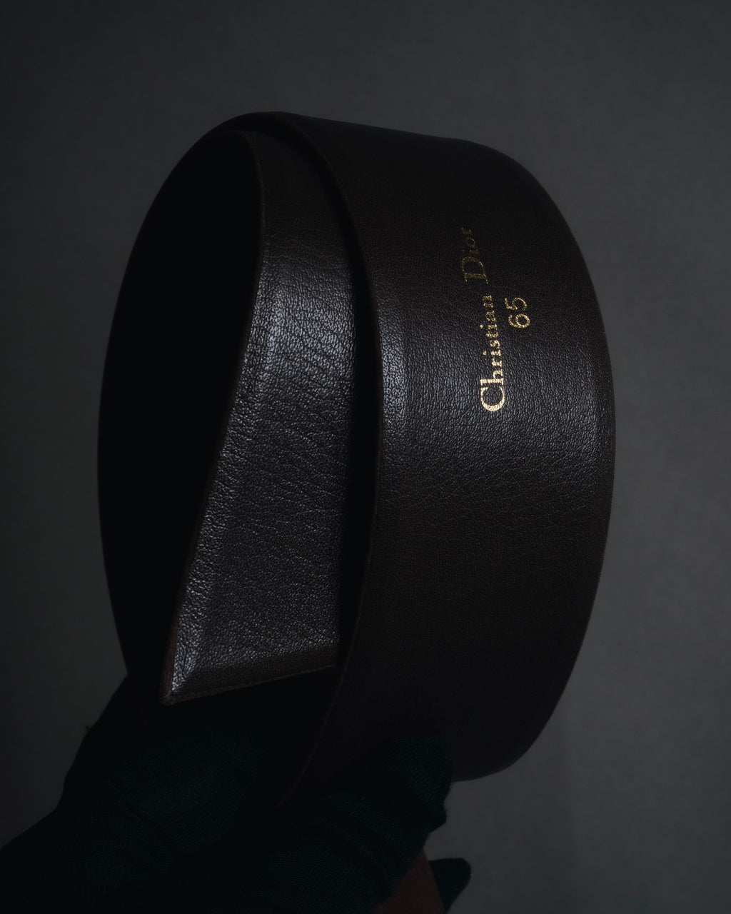 "Christian Dior" Late 80s-Early 90s suede and calf leather wide belt