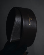 "Christian Dior" Late 80s-Early 90s suede and calf leather wide belt