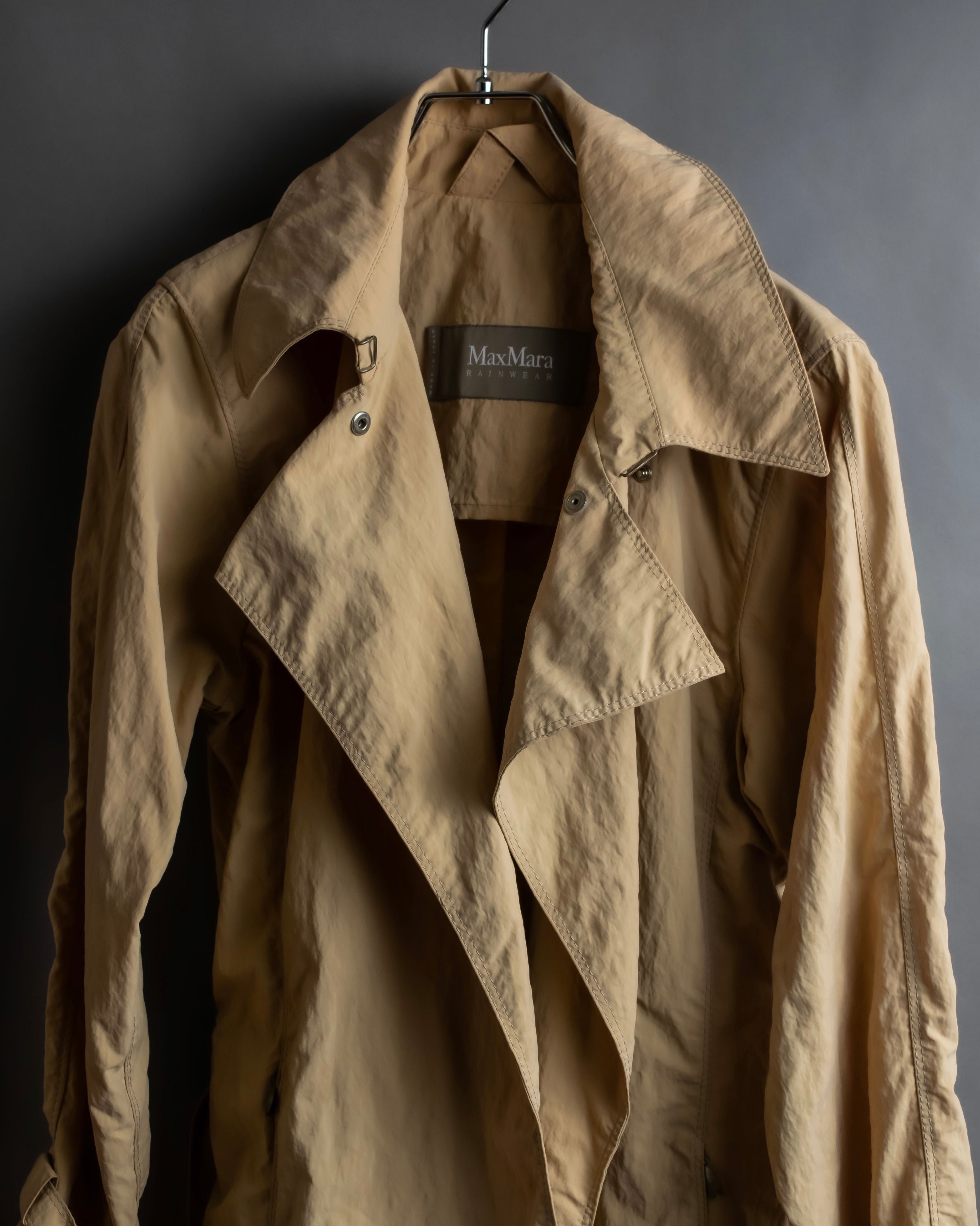 "Max Mara" Hooded mid-length lightweight coat