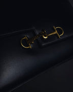 -SPECIAL- "HERMES" 60’s early sandrine box dark blue calf bit bag