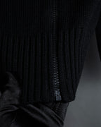 "FENDI" Raglan sleeves short length zip-up knit