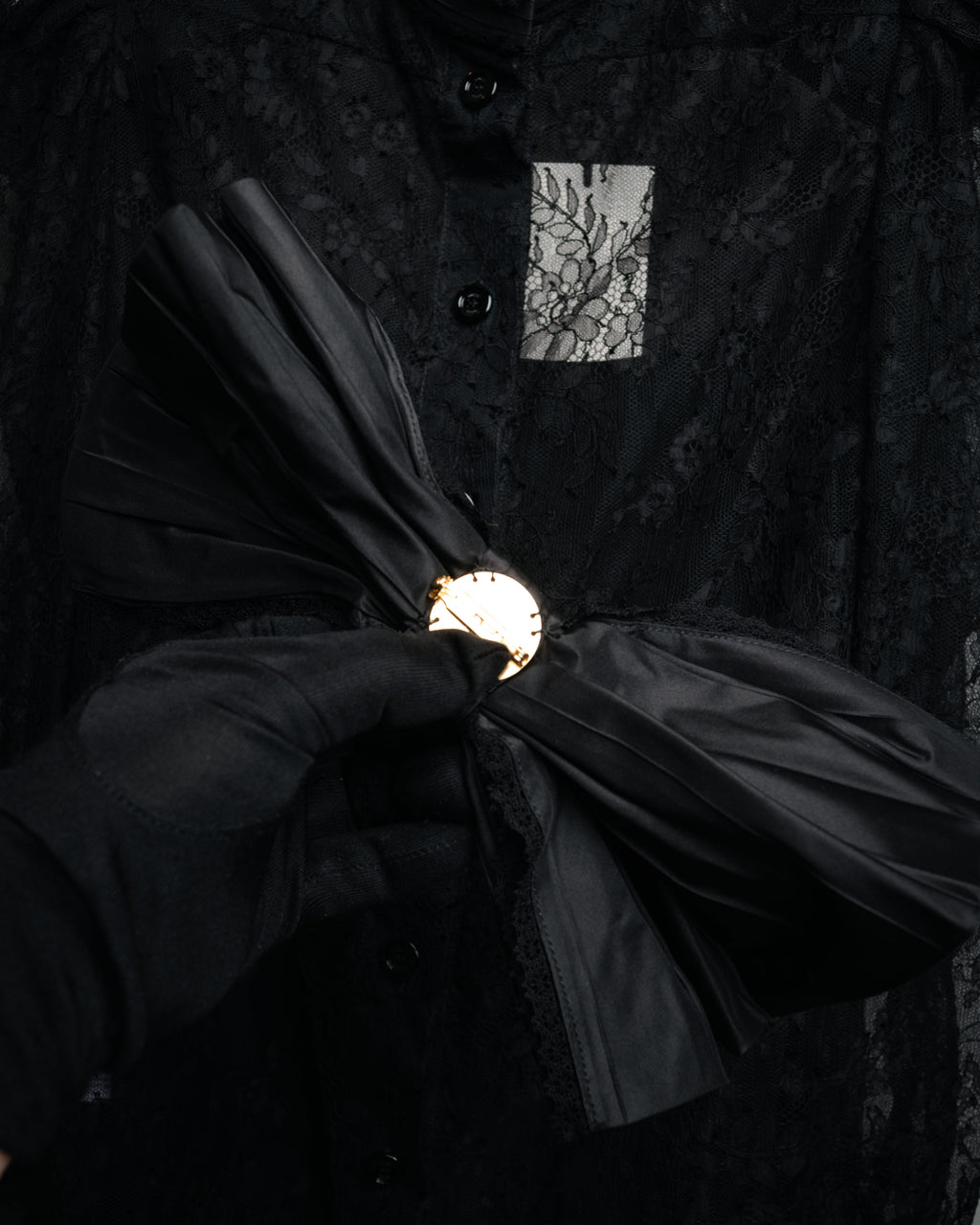 -SPECIAL- “GUCCI“ 2017-18 Fall winter lace bow blouse