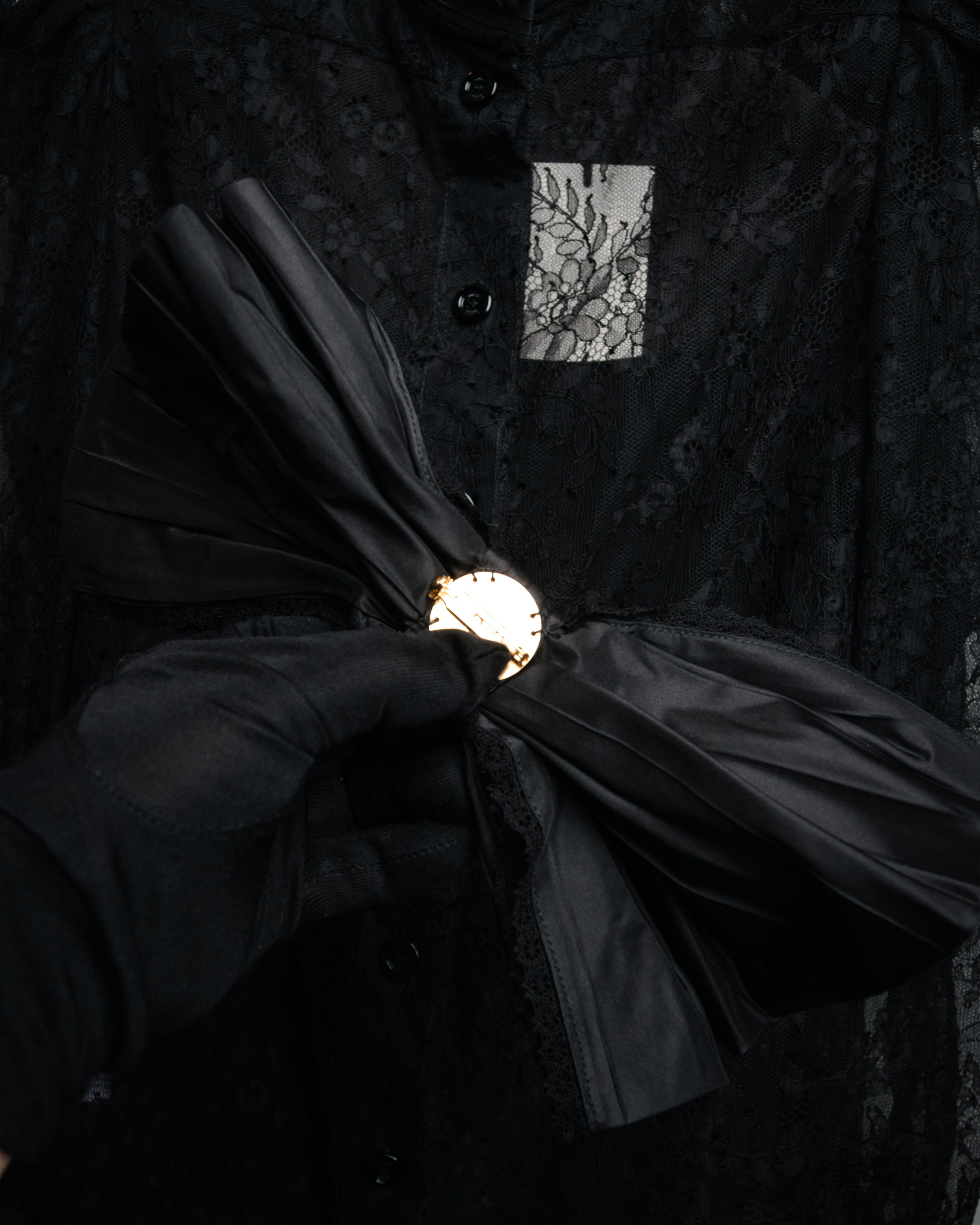 -SPECIAL- “GUCCI“ 2017-18 Fall winter lace bow blouse