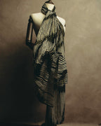 -SPECIAL- “GUCCI” 00’s-10’s Metallic printed sheer stole