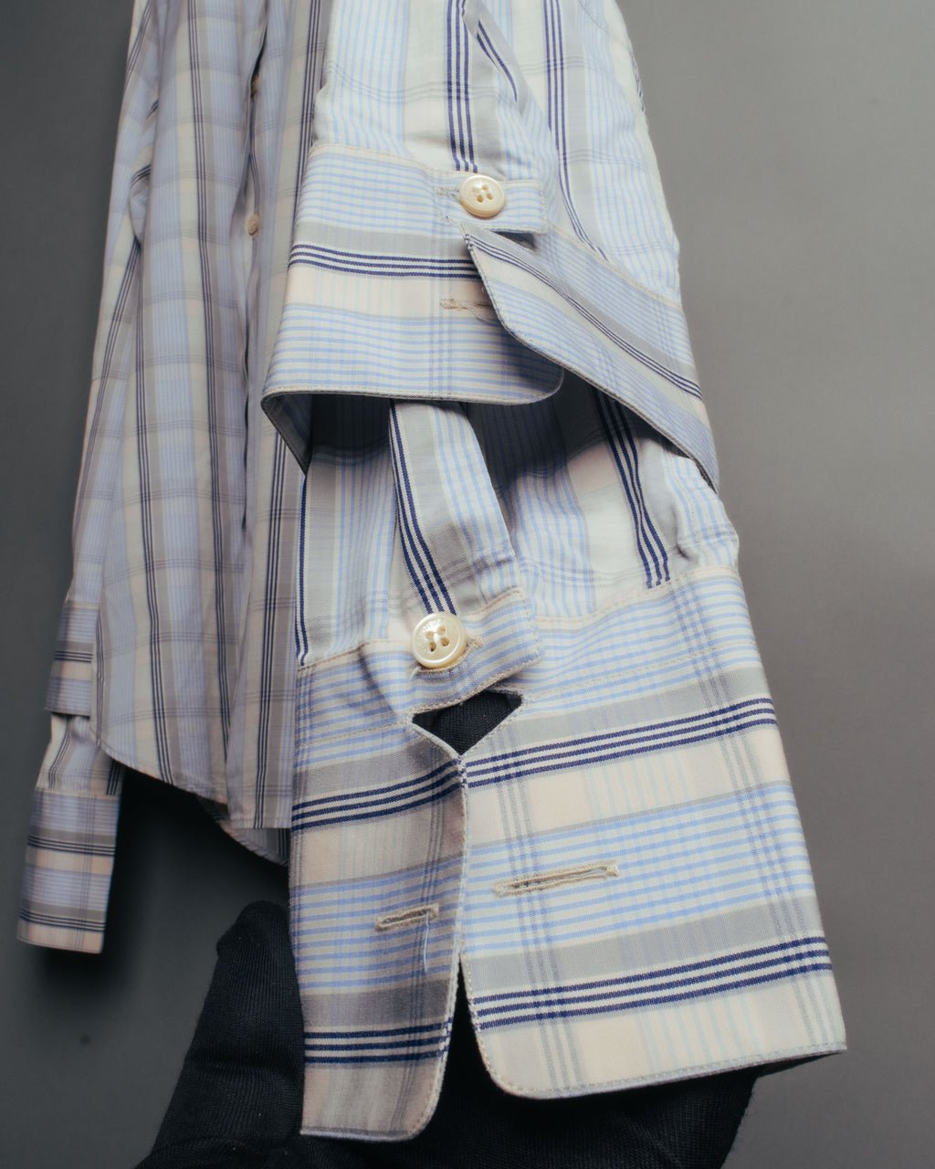“VIKTOR & ROLF Monsieur” 00’s-10’s checked cotton dress shirt