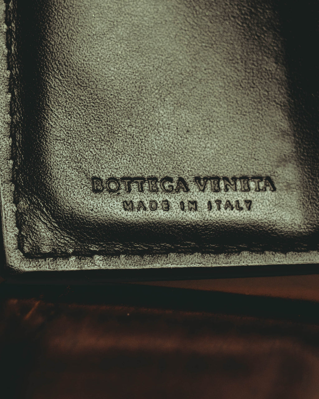 “BOTTEGA VENETA” 2010’s Intrecciato leather compact bi-fold wallet