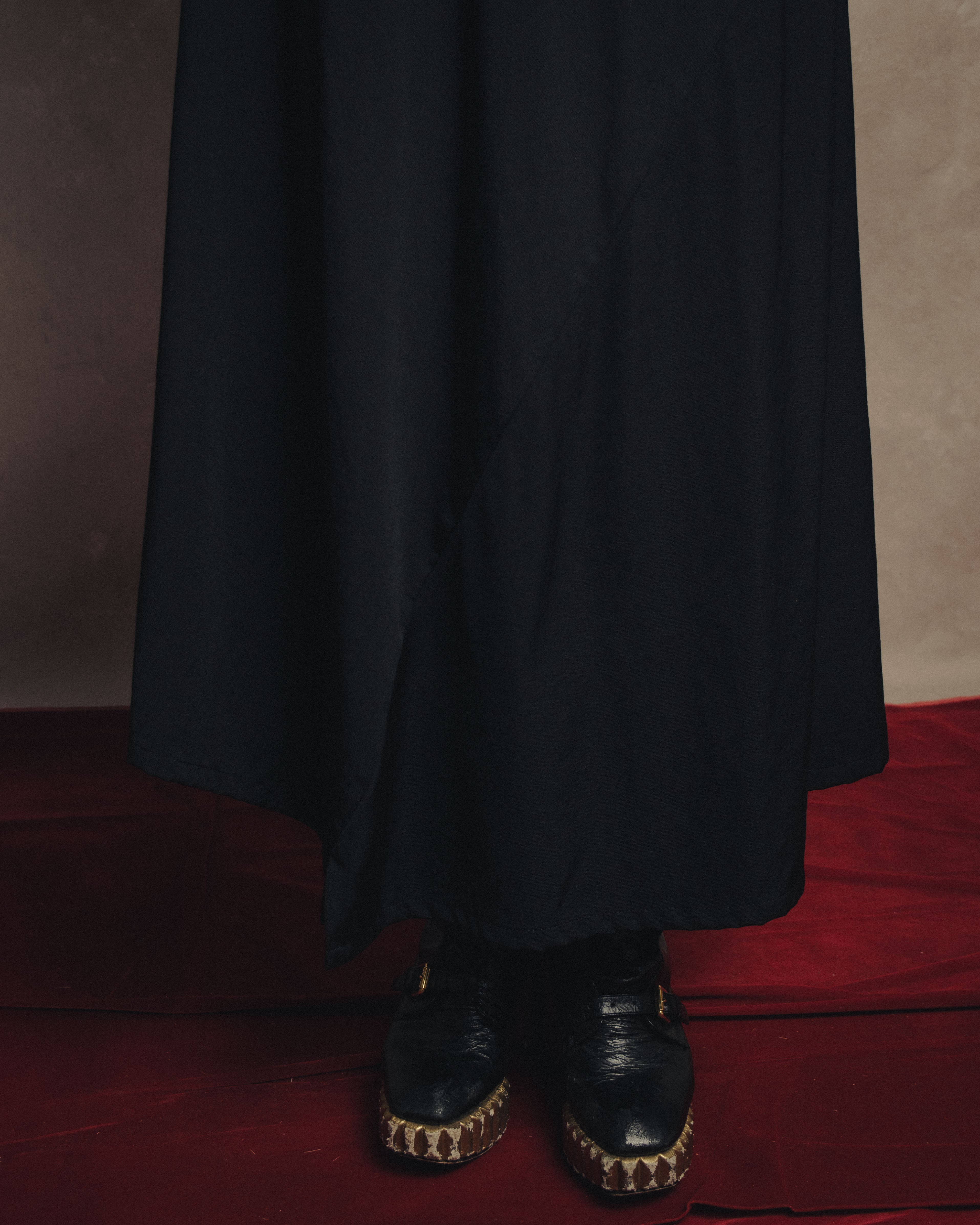 -SPECIAL- “Y’s” 2016 Asymmetric wool gabardine long skirt