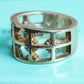 "Tiffany&Co" Silver 925 square cut edged ring