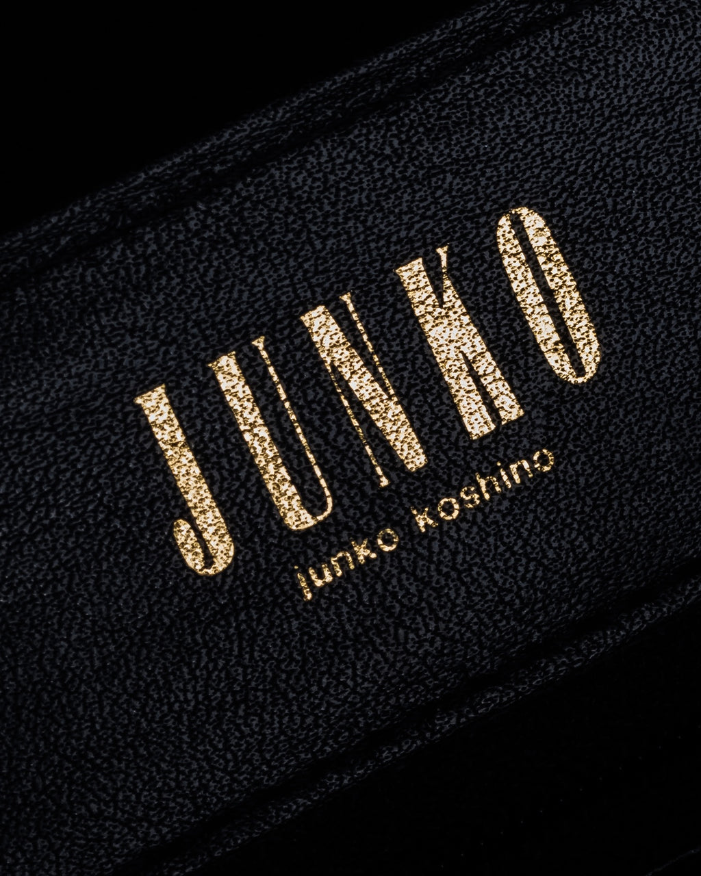 "JUNKO KOSHINO" Geometric motif design 2-way leather shoulder bag