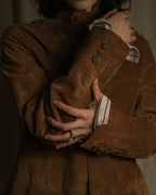 –SPECIAL– "Salvatore Ferragamo" 00’s reversible shearling sheep skin jacket