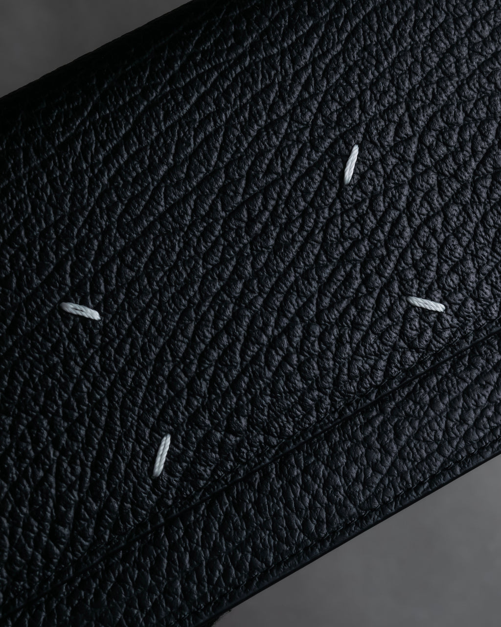 "MAISON MARGIELA" Grained leather chain wallet bag