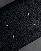 "MAISON MARGIELA" Grained leather chain wallet bag