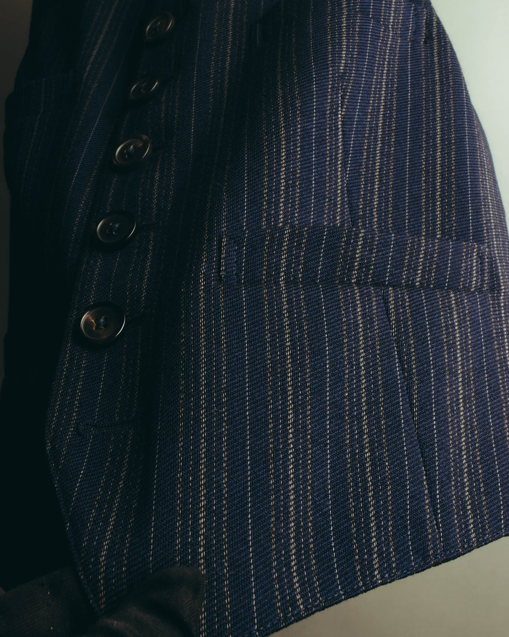 "Maison Margiela" 2018SS Tailored pinstripe wool waistcoat