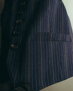 "Maison Margiela" 2018SS Tailored pinstripe wool waistcoat