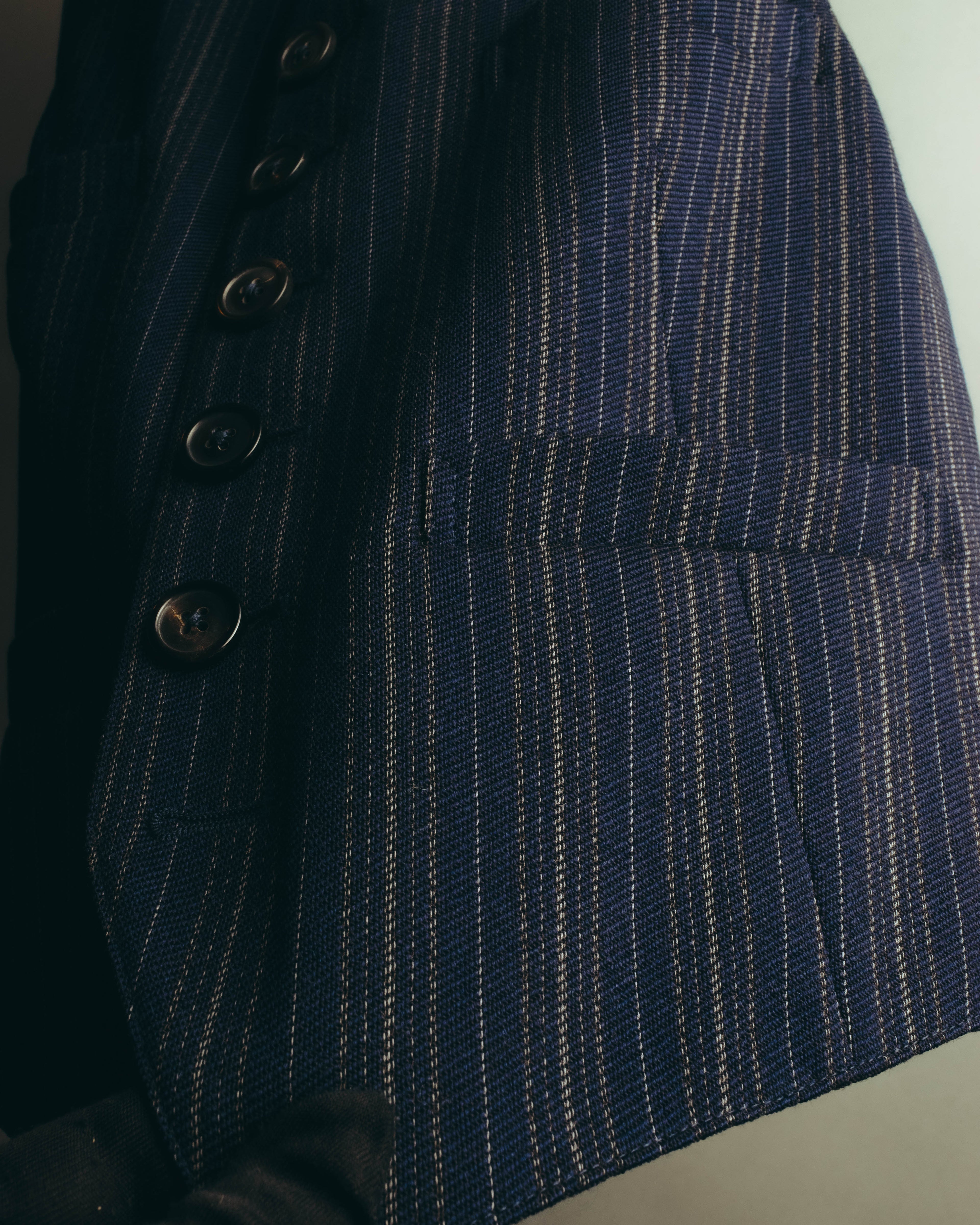 "Maison Margiela" 2018SS Tailored pinstripe wool waistcoat