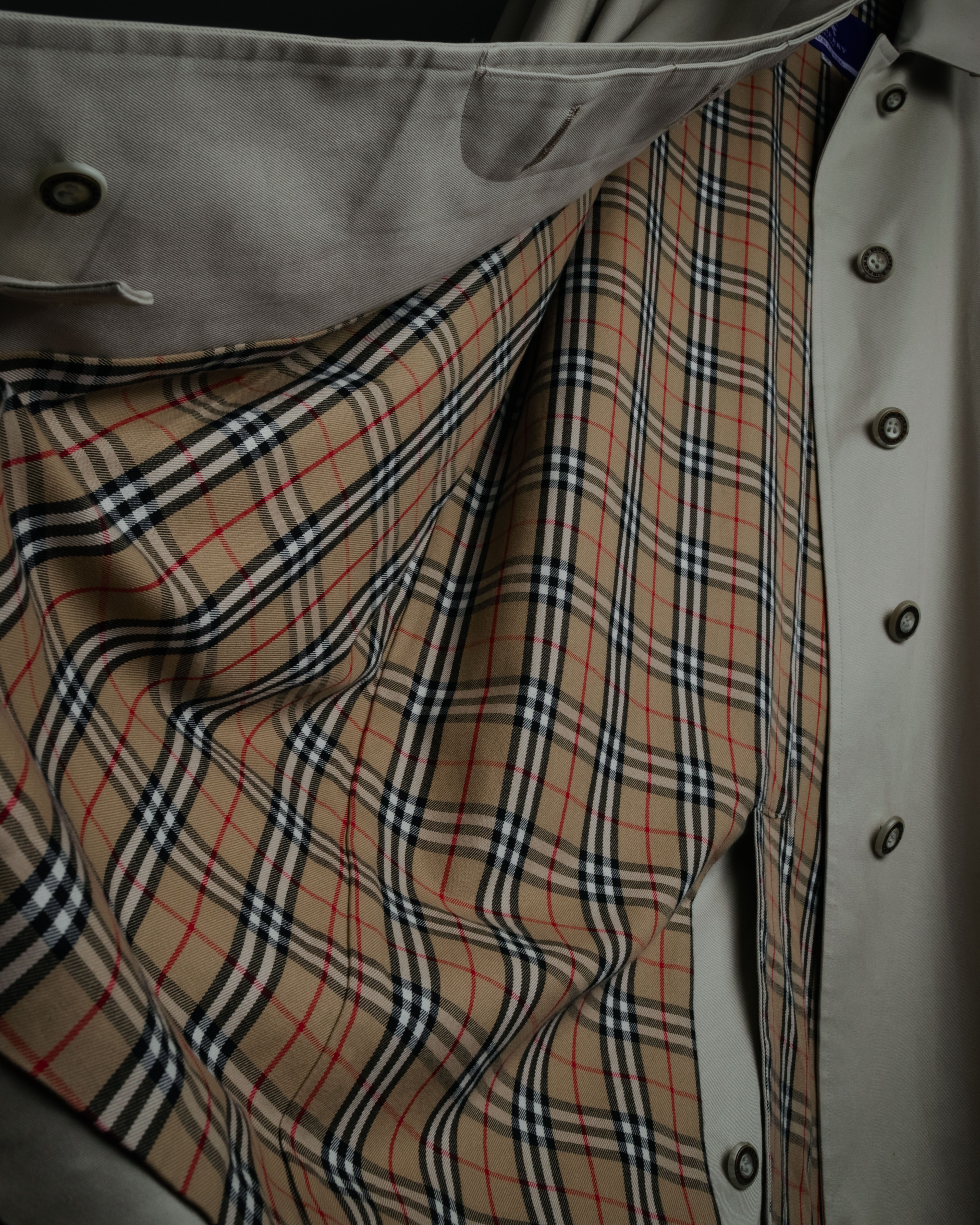 “BURBERRY BLUE LABEL” 2000’s Minimal balmacaan coat