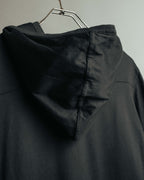 "Dior" 00's Vintage minimalist full-zip jersey hooded sweatshirt