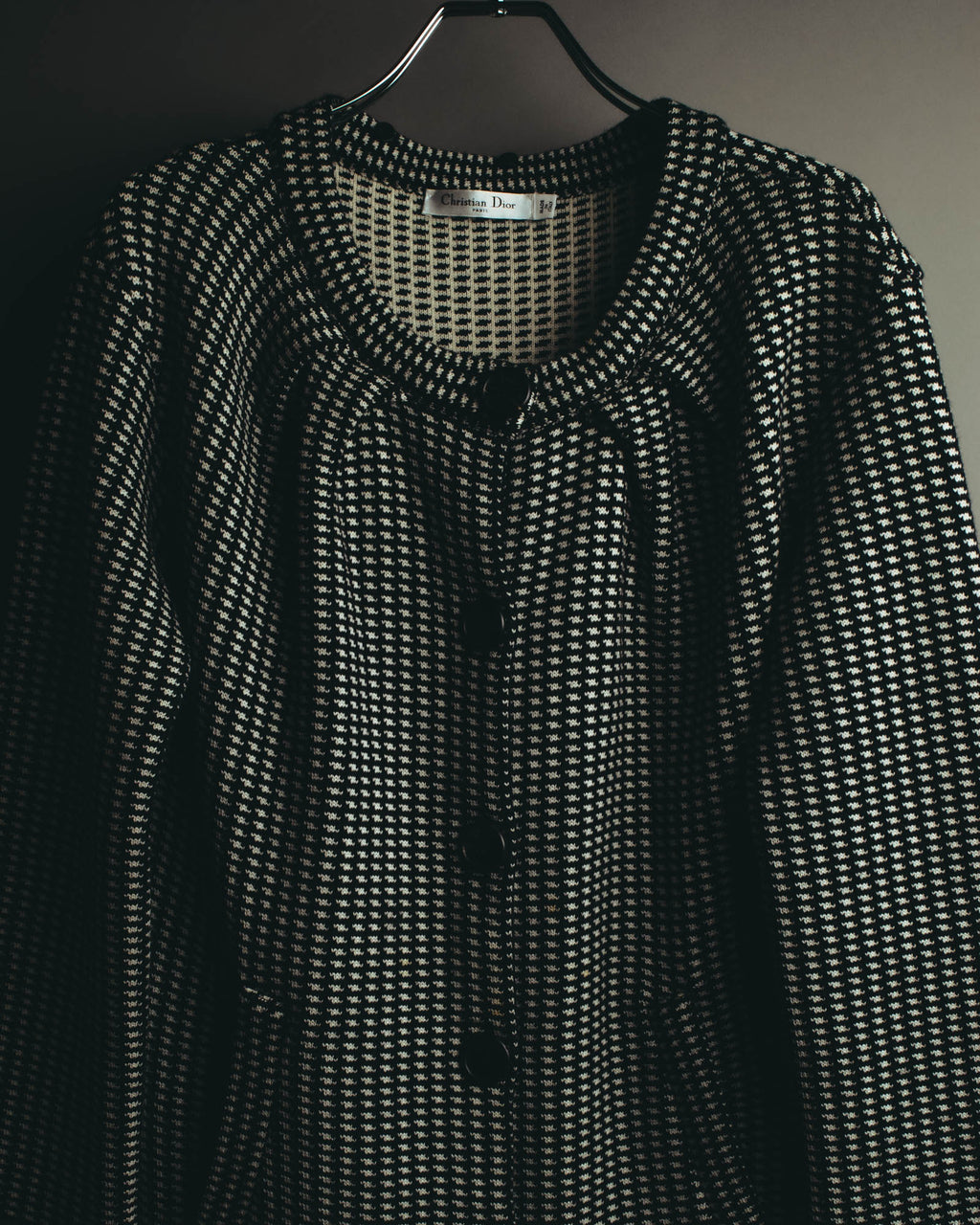 "Christian Dior" 00's Textured wool knit coat