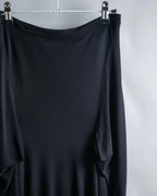 "Alexandar McQueen" Side fabric drape mid length skirt