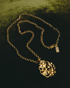 "Yves Saint Laurent" 80's-90's Sculptural floral pendant necklace