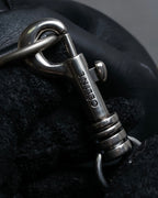 "CELINE" Various studs horizontal leather 2way bag