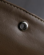 "LUCE SAINT-CLAR" Special textured leather one-handle bag