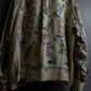 "HERMES" Natural animal pattern oversized silk shirt