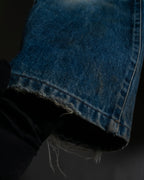 "GUCCI" Gradient fade design tapered denim