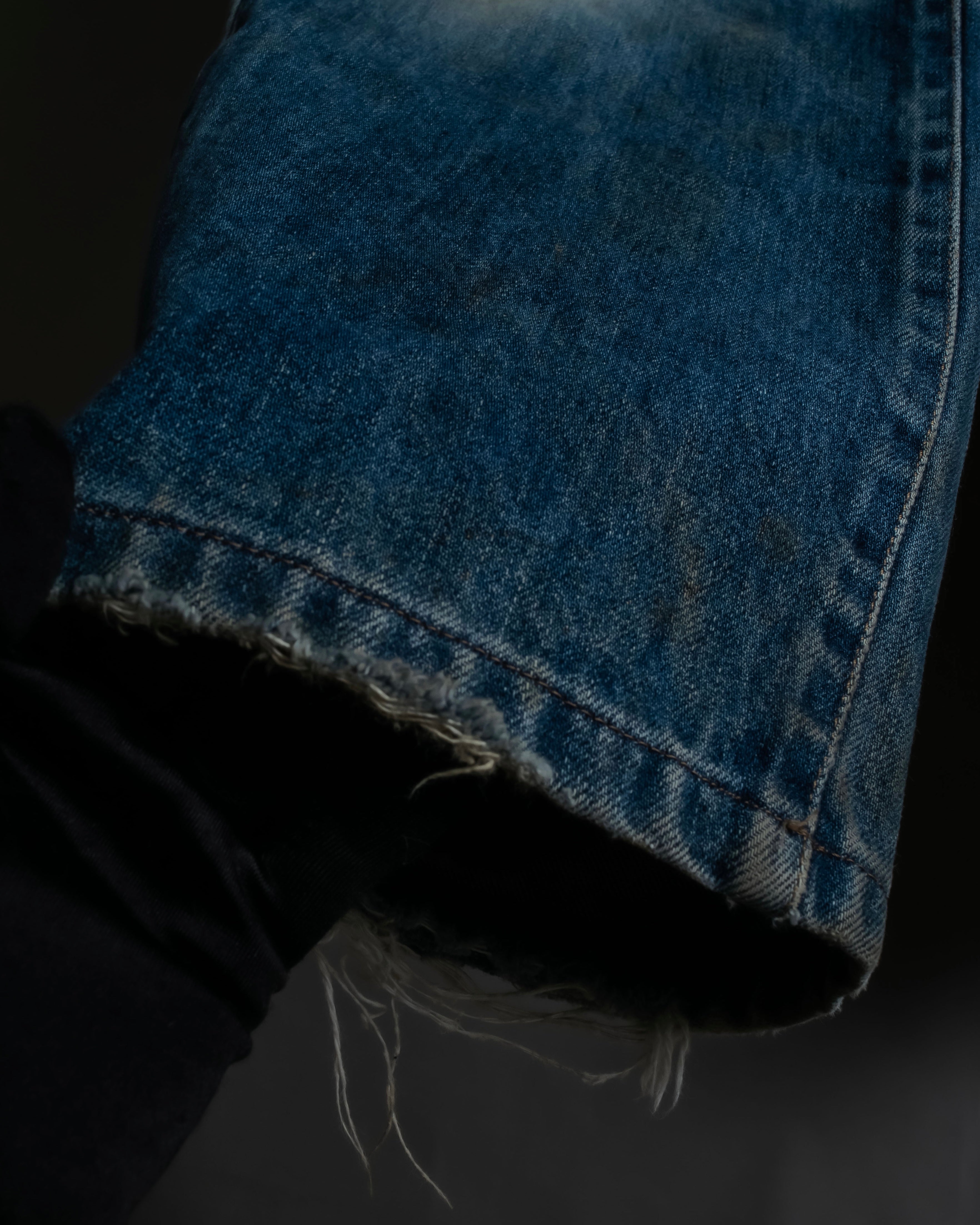 "GUCCI" Gradient fade design tapered denim