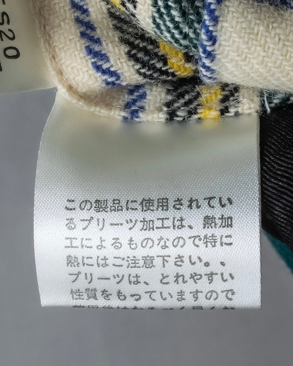 "PINK HOUSE" Tartan check pleated wrap skirt