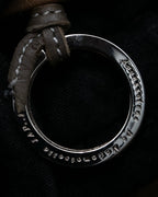 "Mademoiselle Accessories"
 Silver parts design leather one handle bag