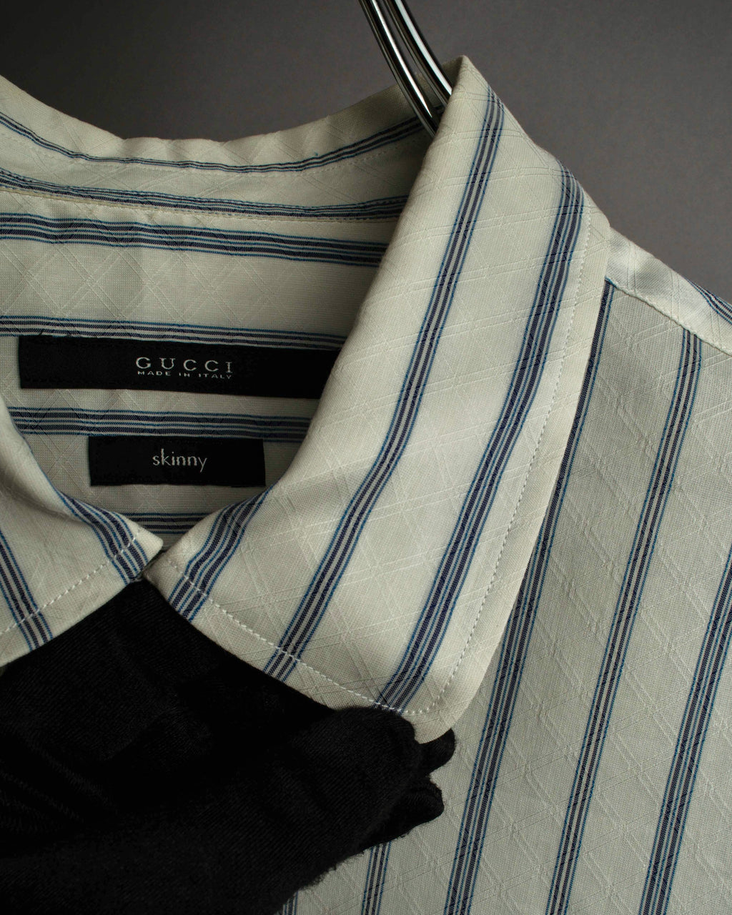 "GUCCI" Diamond jacquard striped shirt