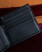 "GUCCI" Gold bee motif animalier bi-fold leather wallet