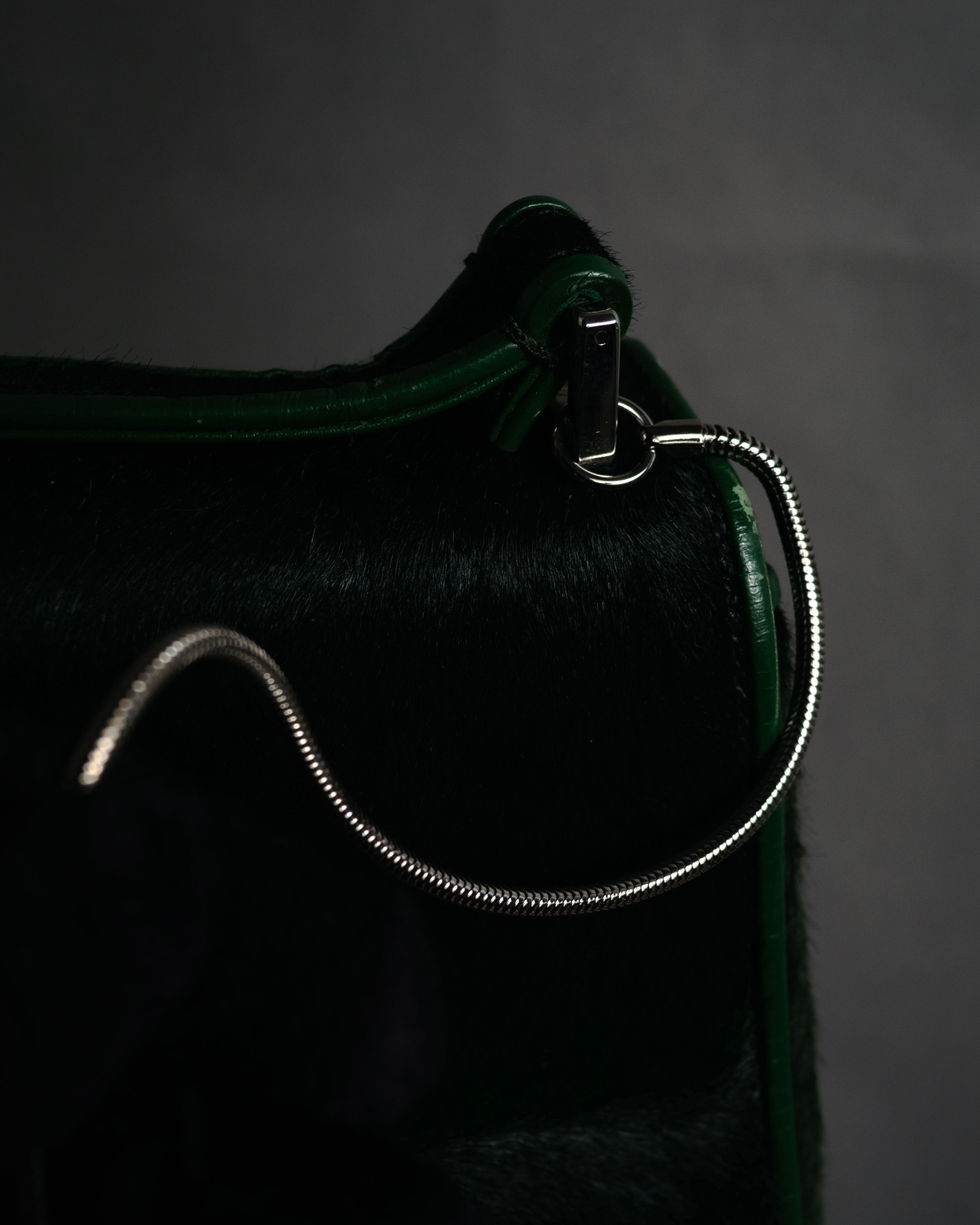 “GUCCI“ 90’s-00’s pony hair structured shoulder bag