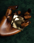 "Christian Dior" Double square design gold brooch