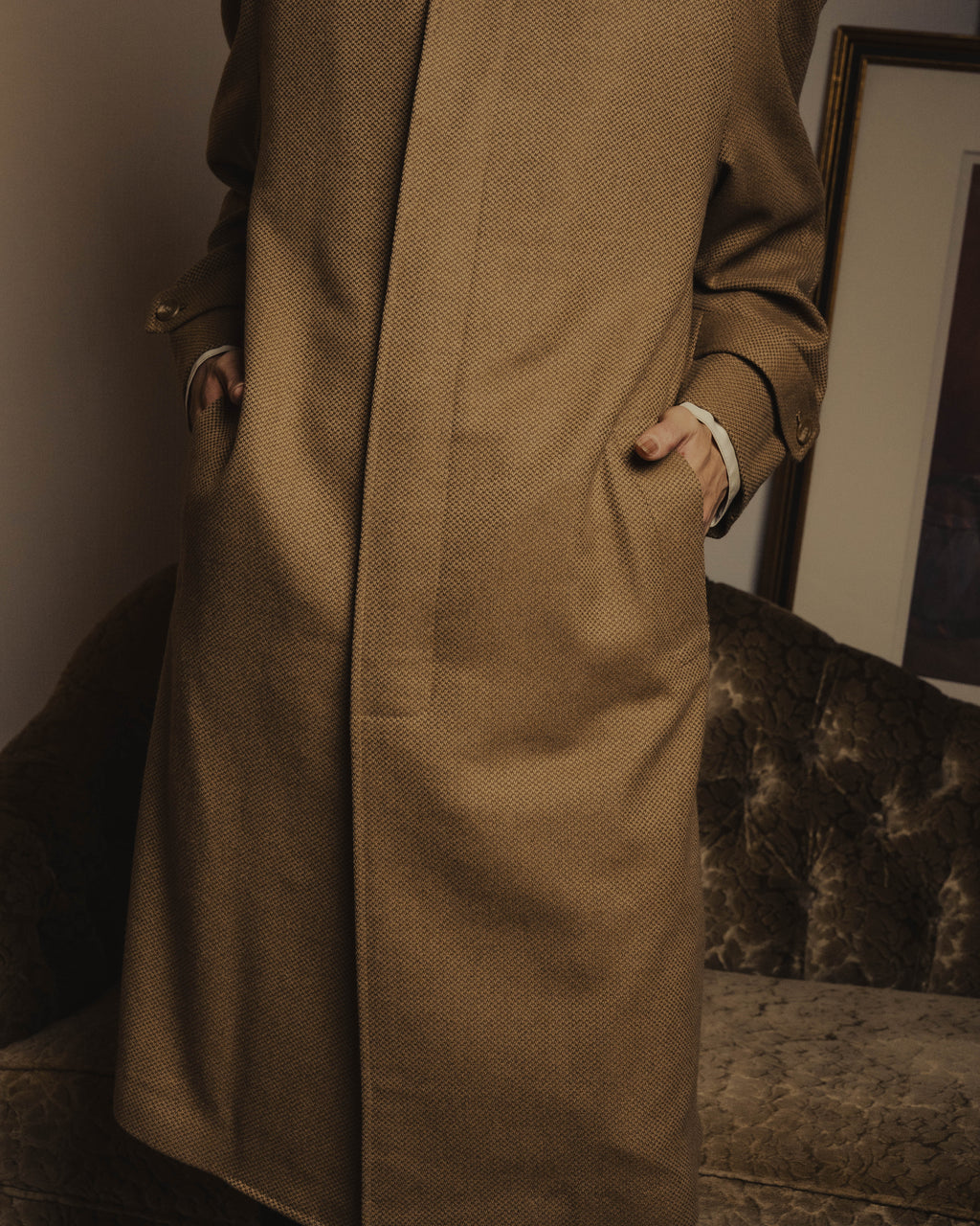 "Christian Dior" 80's-00's Classically tailored balmacaan coat