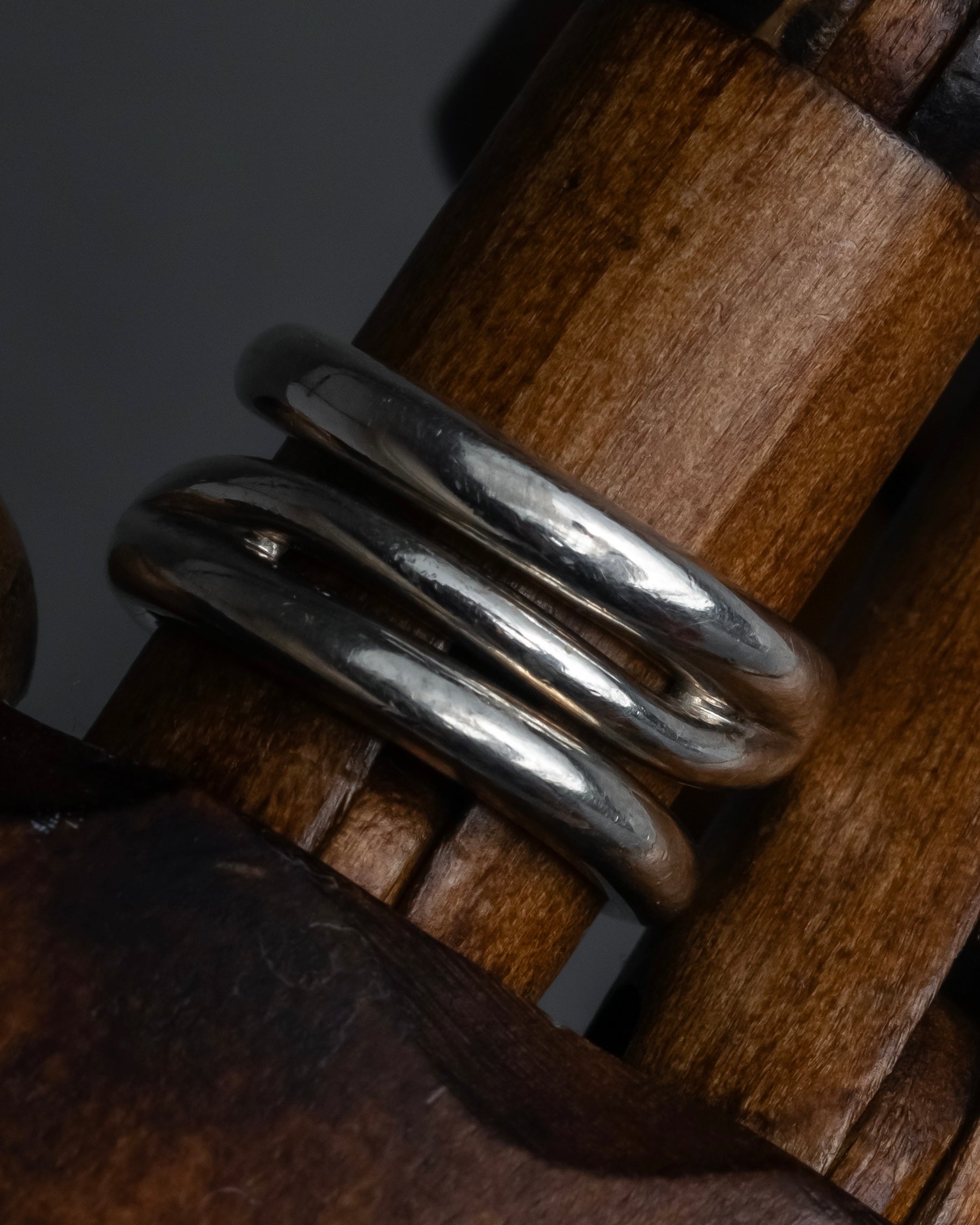 "Tiffany&Co" Open diagonal silver925 ring