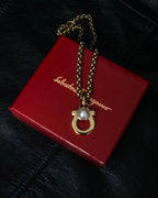 "Salvatore Ferragamo" Gancini design necklace