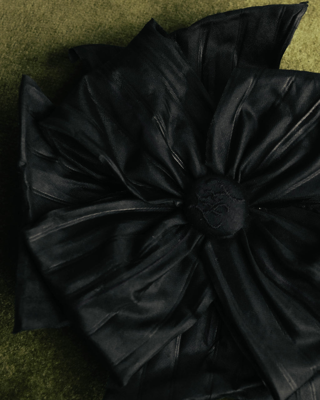 "FENDI" 90's-00's Sculptural fabric flower brooch