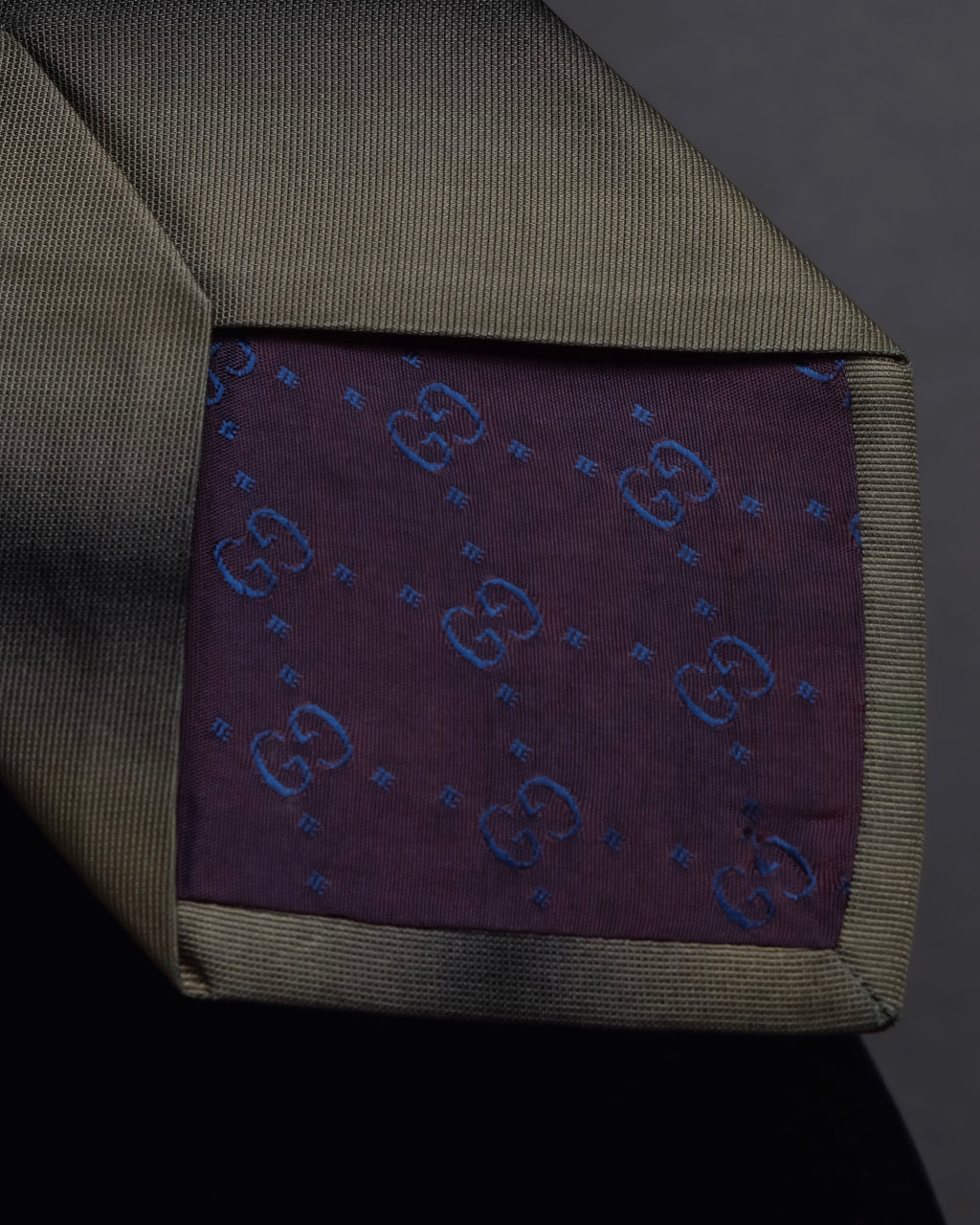 "GUCCI" Gradient dyed gradation silk necktie