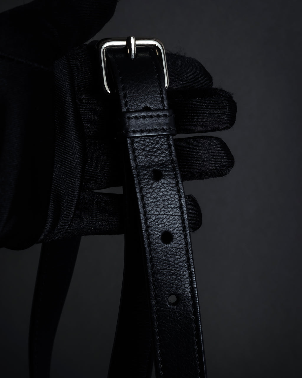 "JIL SANDER" Hill model gently curved leather shoulder bag