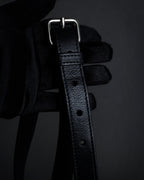 "JIL SANDER" Hill model gently curved leather shoulder bag