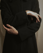 Abrigo con cuello de piel súper largo de los años 90-00 de MAX&Co.