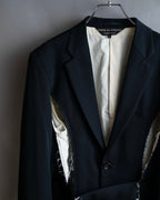 "COMME des GARCONS HOMME PLUS" 17AW Cutting design belted tailored jacket