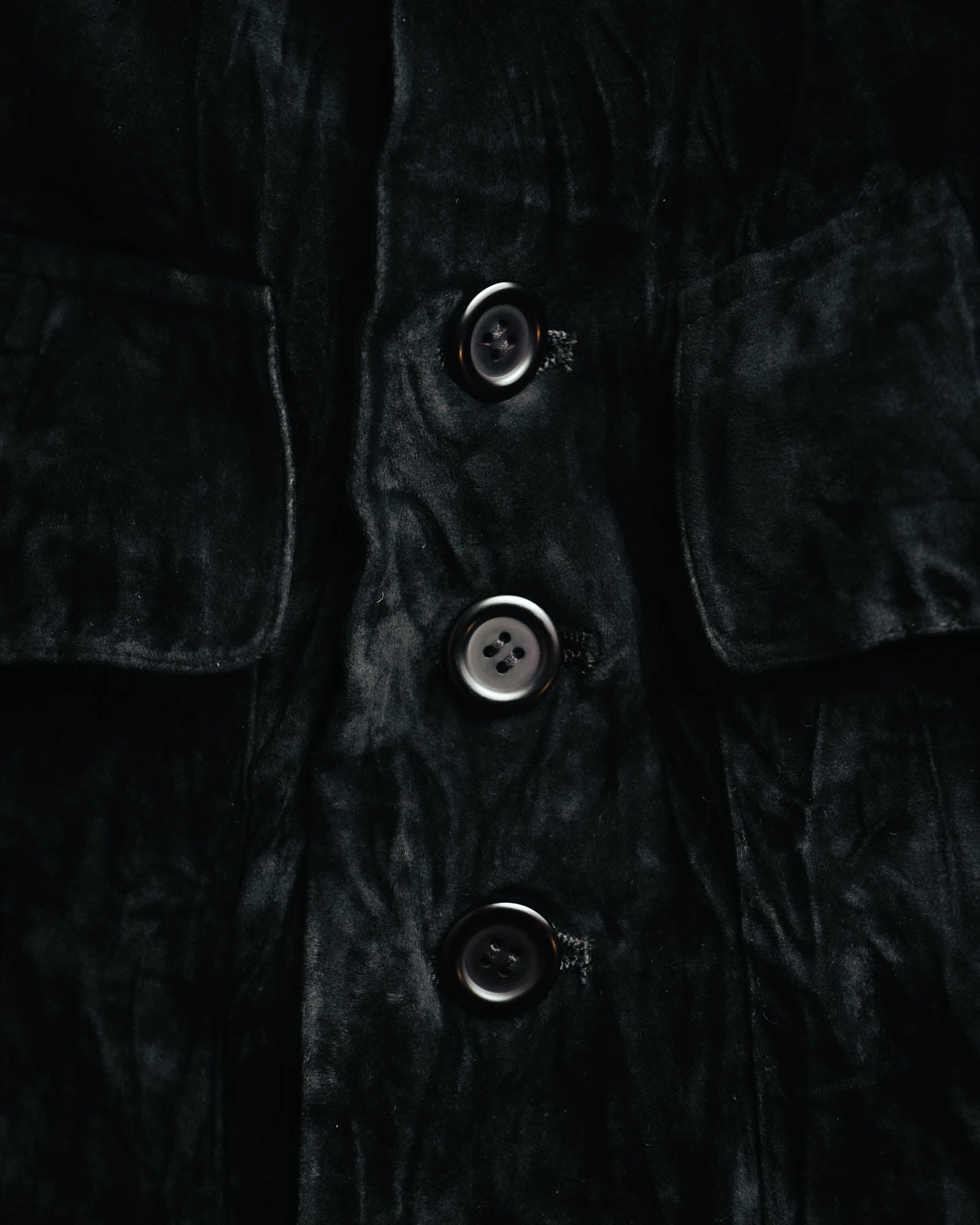 –SPECIAL– “ISSEY MIYAKE” 80’s-90’s crushed velvet utility vest