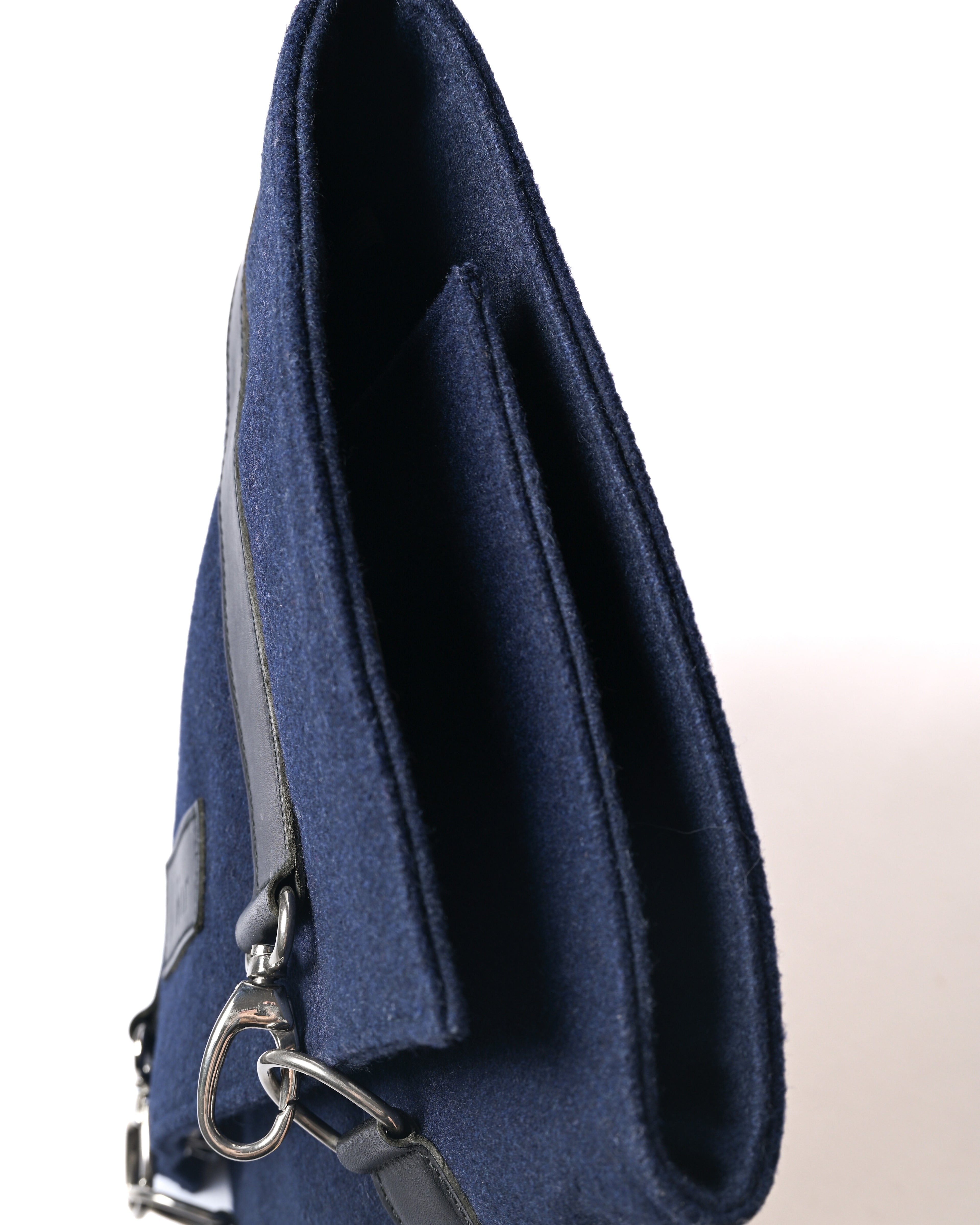 Christian Dior/ Felt Travel Organizer Clutch Bag Navy