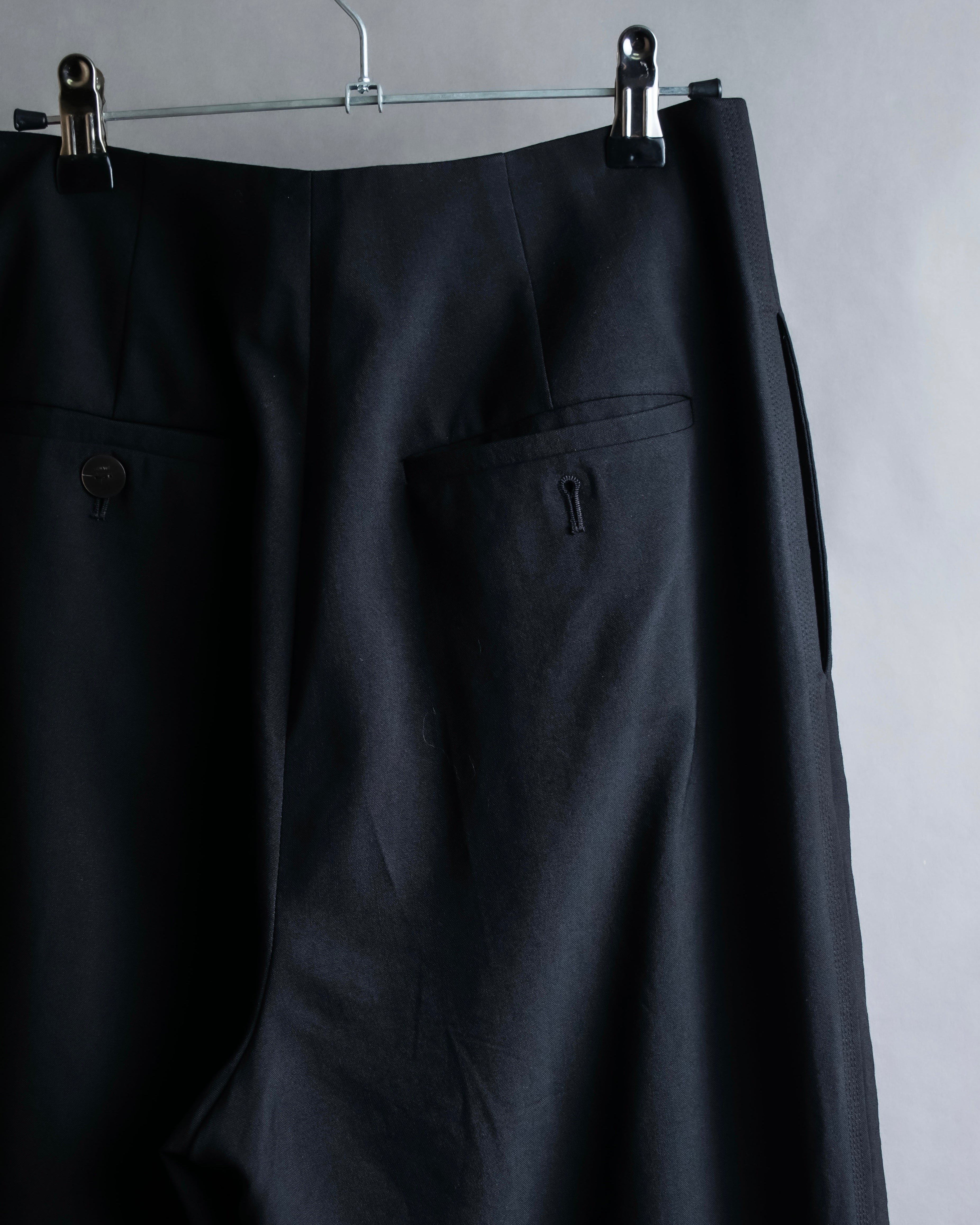 "LOEWE" Deep pleat tapered draped slacks