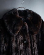 -SPECIAL- "Christian Dior Boutique Paris" 70's-80's Panel work design 100% mink fur coat